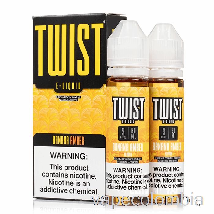 Vape Desechable Banana Amber - E-líquido Twist - 120ml 6mg